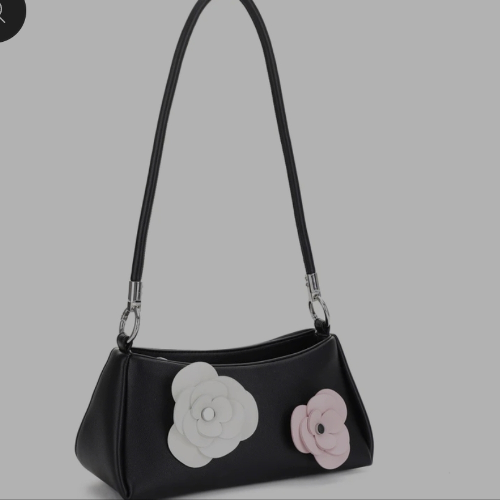 Rosalind Floral Applique Shoulder Bag (Listed As $42 In The Market